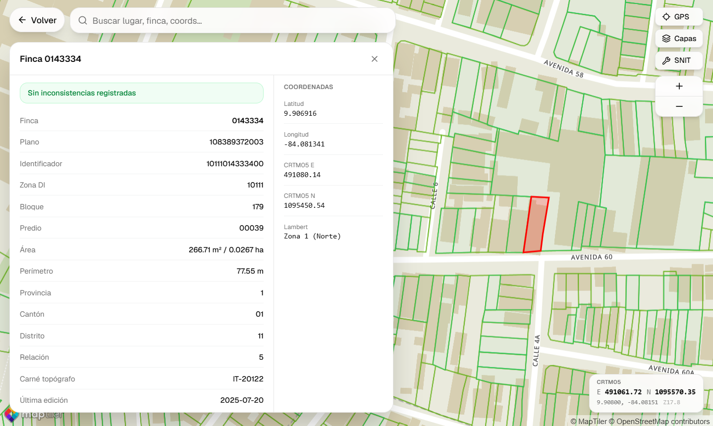 Visor catastral SNIT